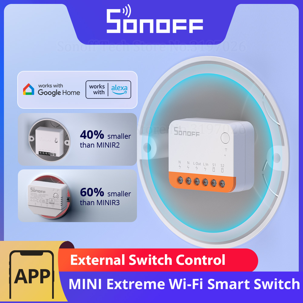 Sonoff Basic - SONOFF MINIR4 interruptor inteligente Wi-Fi extremo