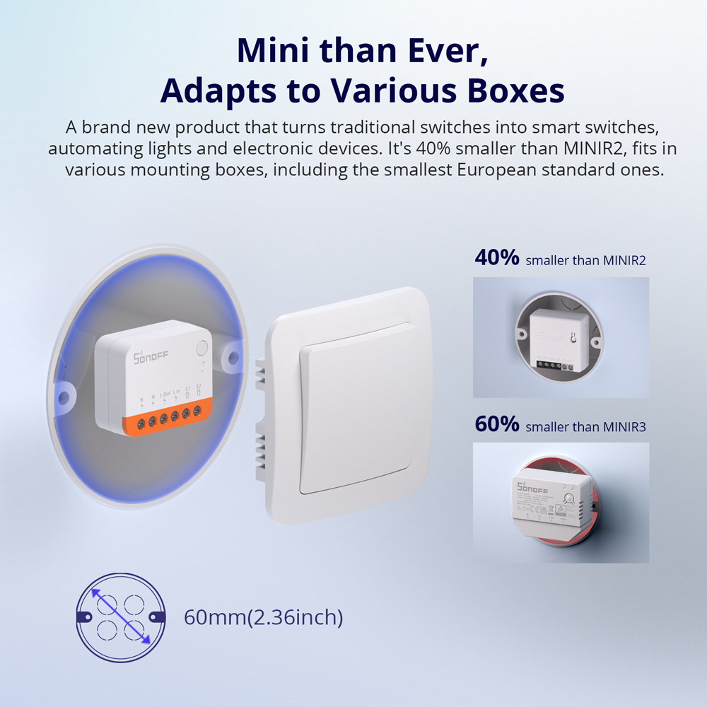 SONOFF MINIR4 interruptor inte - Sonoff Basic reseña y precio