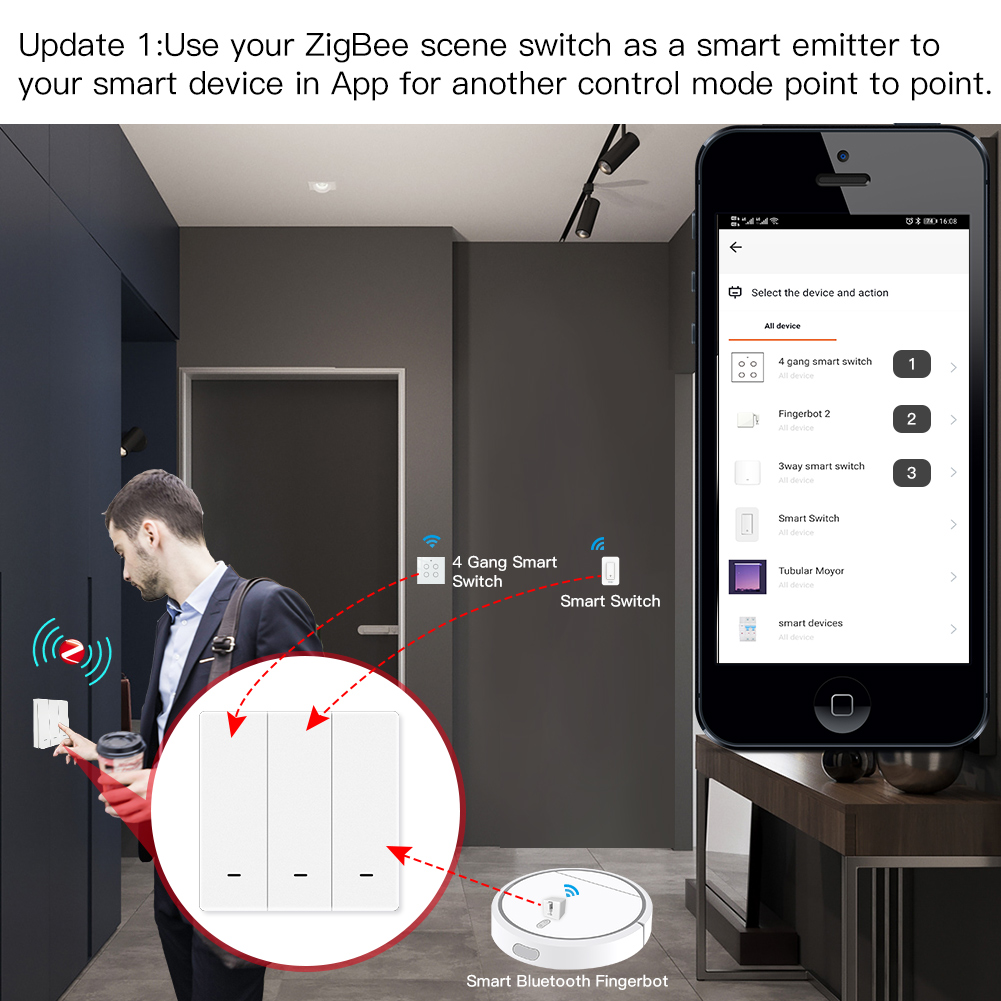 MOES-interruptor de escena Tuy - Smart Relay Tuya reseña y precio