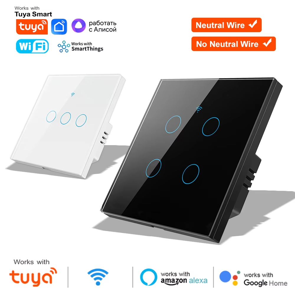 Interruptor de pared táctil Wi - Smart Relay Tuya reseña y precio