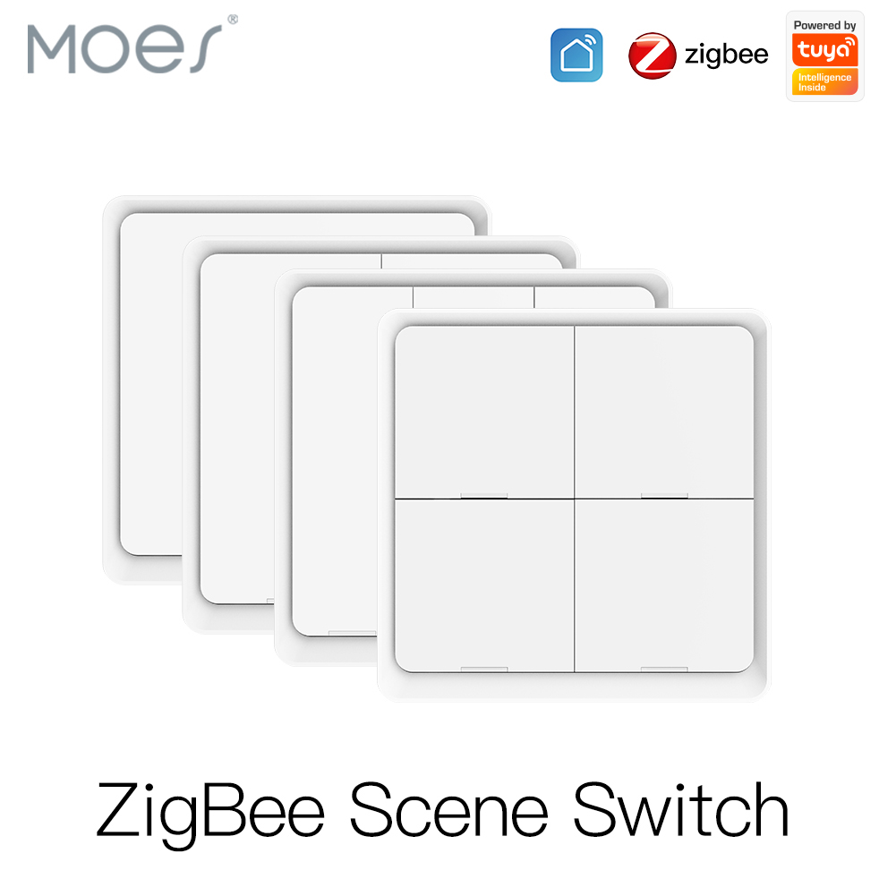 MOES 4 Gang Tuya ZigBee inalám - Sonoff Basic reseña y precio