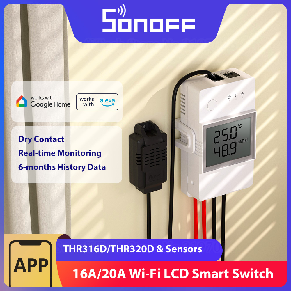SONOFF THR316D/THR320D interru - Sonoff Basic reseña y precio
