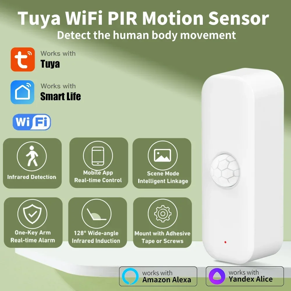 Tuya-Sensor de movimiento WiFI - Home Assistant Tuya reseña y precio