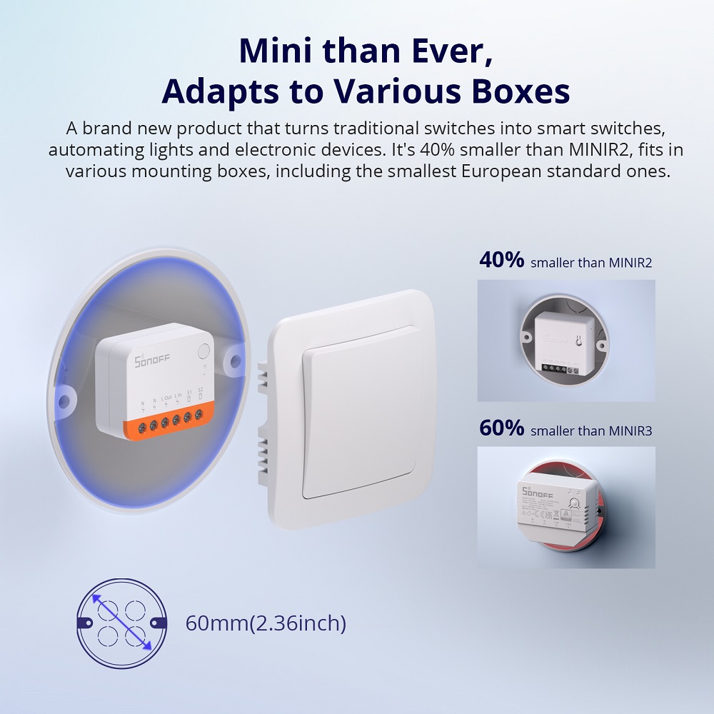 Interruptor Inteligente Wifi S - Sonoff Mini R4 reseña y precio